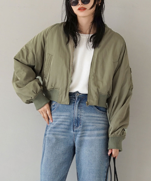 MA-1 ミリタリーツイルブルゾン e-zakkamania stores（イーザッカマニアストアーズ）の「MA-1