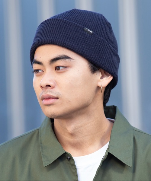 schott（ショット）の「【SCHOTT】ベーシックニットワッチ SC036（ニットキャップ/ビーニー・メンズ・ブラック/ブラウン/ネイビー/オレンジ・FREE）」の7枚目の写真