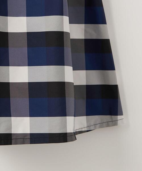 green label relaxing(グリーンレーベルリラクシング)の「TJ ポンチ×チェックタフタ 襟付きワンピース 140cm-160cm(ワンピース・キッズ・ネイビー/ブラック・140cm/160cm/150cm)」の7枚目の写真