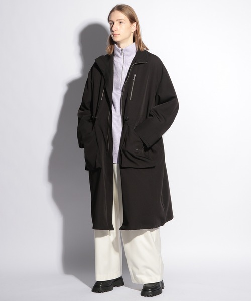 HARE（ハレ）の「シルキータッチアゼニットハーフZIP(HARE)（ニット/セーター・メンズ・パープル/ブラック/グレー・FREE）」の8枚目の写真