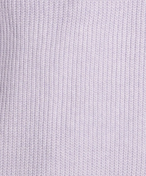 HARE（ハレ）の「シルキータッチアゼニットハーフZIP(HARE)（ニット/セーター・メンズ・パープル/ブラック/グレー・FREE）」の19枚目の写真