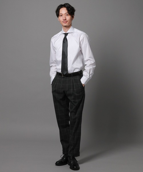 GLOBAL WORK(グローバルワーク)の「ワイドカラーシャツ/Salon de GW/986297(シャツ/ブラウス・メンズ・スカイブルー/その他1・SMALL/LARGE/X-LARGE/MEDIUM)」の3枚目の写真