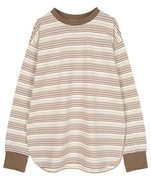 SEA DRESS（シードレス）の「マルチボーダーロングTシャツ（Tシャツ/カットソー）」