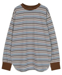 SEA DRESS | マルチボーダーロングTシャツ(Tシャツ/カットソー)