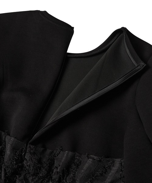 サステナブル・オケージョン・洗える・再入荷】ジャカードビスチェ