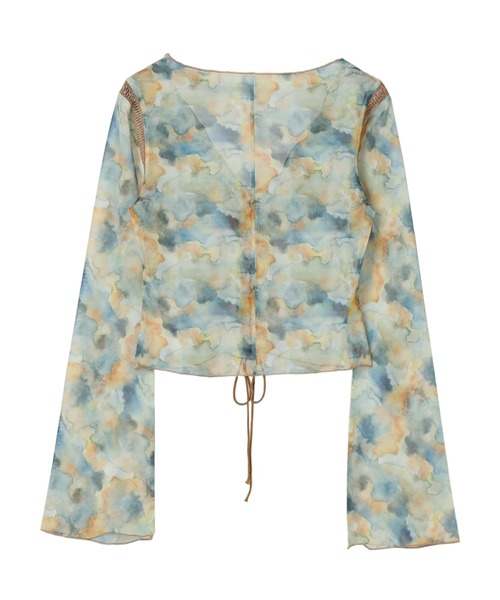 DURAS(デュラス)の「Original pattern top(シャツ/ブラウス・レディース・ピンク/ブルー・FREE)」の3枚目の写真