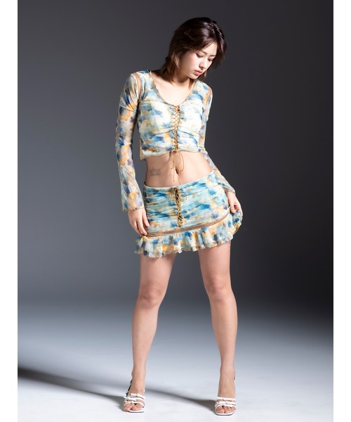 DURAS(デュラス)の「Original pattern top(シャツ/ブラウス・レディース・ピンク/ブルー・FREE)」の9枚目の写真