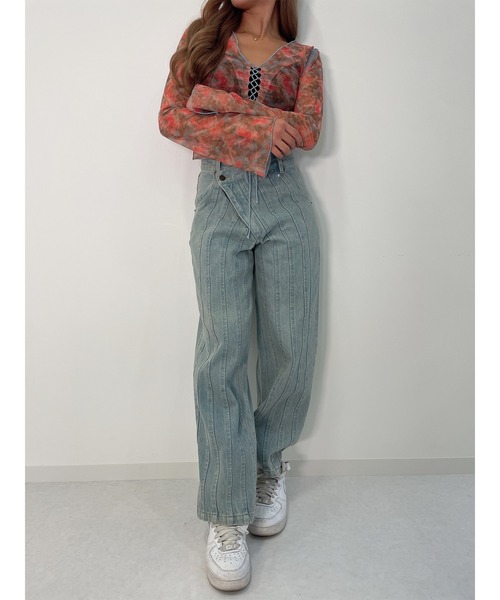 DURAS(デュラス)の「Original pattern top(シャツ/ブラウス・レディース・ピンク/ブルー・FREE)」の15枚目の写真
