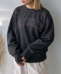 AS KNOW AS plus | ◎カレッジロゴプリント スウェットプルオーバー(スウェット)