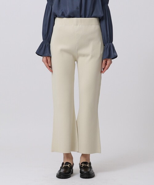 GALLEST（ギャレスト）の「クロップドフレアニットパンツ（その他パンツ・レディース・カーキ/ブラック/アイボリー・38）」の19枚目の写真