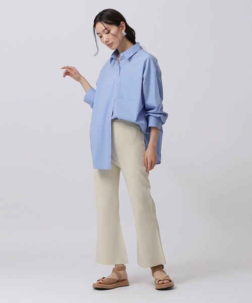 GALLEST（ギャレスト）の「クロップドフレアニットパンツ（その他パンツ・レディース・カーキ/ブラック/アイボリー・38）」の22枚目の写真