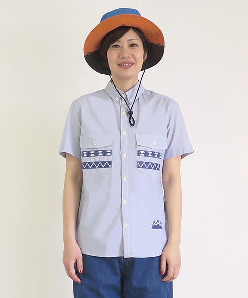 Ne-net（ネネット）の「(O)スワトウチェック（シャツ/ブラウス・レディース・ブルー/グレー・02/03）」の2枚目の写真