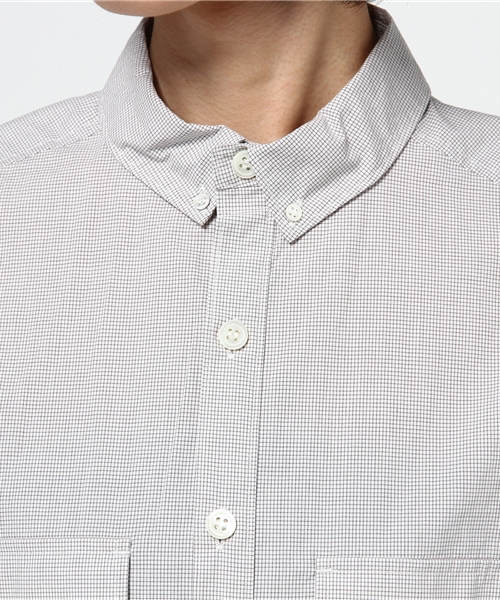 Ne-net（ネネット）の「(O)スワトウチェック（シャツ/ブラウス・レディース・ブルー/グレー・02/03）」の6枚目の写真