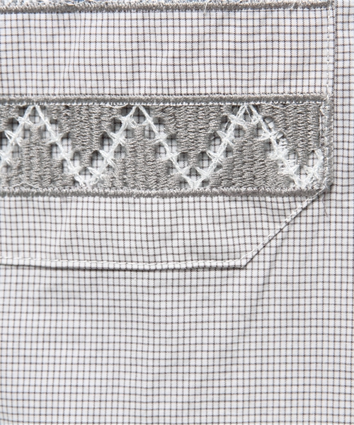 Ne-net（ネネット）の「(O)スワトウチェック（シャツ/ブラウス・レディース・ブルー/グレー・02/03）」の12枚目の写真