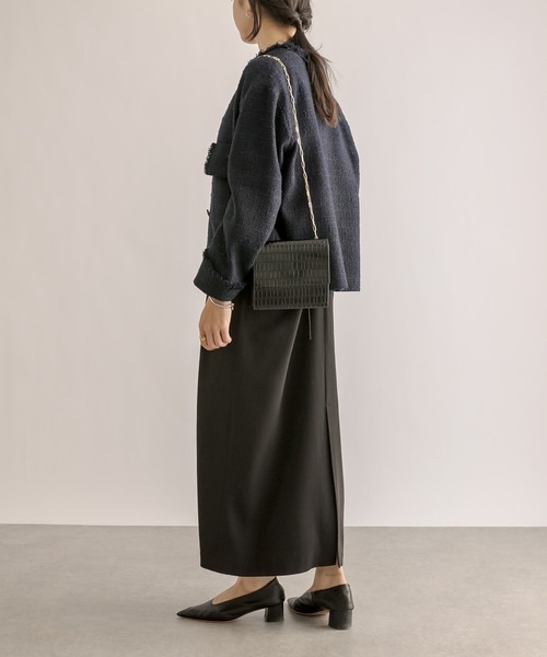 RIVE DROITE（リヴドロワ）の「型押し2WAYボディバッグ（ショルダーバッグ・レディース・ブラック・FREE）」の2枚目の写真