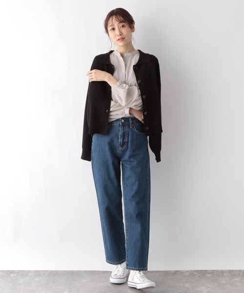 GLOBAL WORK（グローバルワーク）の「2WAYスタンドネックブラウス/MATINEE LINE/994004（シャツ/ブラウス・レディース・ライトベージュ/オフホワイト/ブラック・LARGE/MEDIUM）」の11枚目の写真