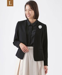 新品タグ付きTRANS WORK ノーカラージャケット　アンゴラ　ウール　44 TRANS WORK｜トランスワークのジャケット/アウター通販 - ZOZOTOWN