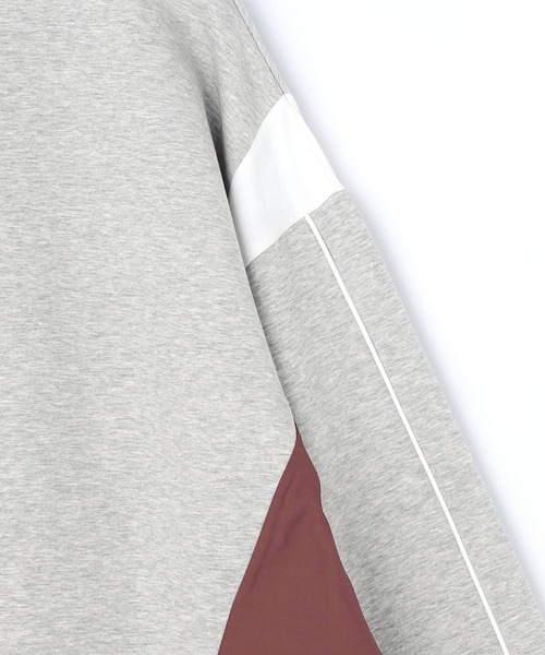 NICOLE CLUB(ニコル クラブ)の「異素材配色ハーフZIPプルオーバー/ポンチ(Tシャツ/カットソー・レディース・ブラック/オフホワイト/トップグレー・FREE)」の10枚目の写真