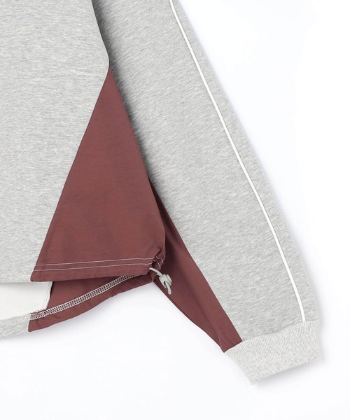 NICOLE CLUB(ニコル クラブ)の「異素材配色ハーフZIPプルオーバー/ポンチ(Tシャツ/カットソー・レディース・ブラック/オフホワイト/トップグレー・FREE)」の11枚目の写真