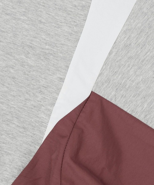 NICOLE CLUB(ニコル クラブ)の「異素材配色ハーフZIPプルオーバー/ポンチ(Tシャツ/カットソー・レディース・ブラック/オフホワイト/トップグレー・FREE)」の13枚目の写真