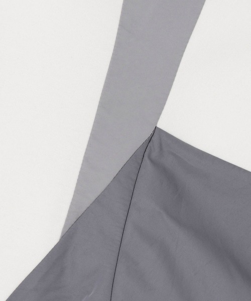 NICOLE CLUB(ニコル クラブ)の「異素材配色ハーフZIPプルオーバー/ポンチ(Tシャツ/カットソー・レディース・ブラック/オフホワイト/トップグレー・FREE)」の15枚目の写真