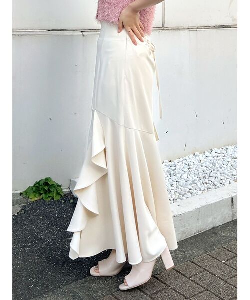 【専用です】マーキュリーリュクス スカート セール】メモリータフタバックレースアップチェックスカート