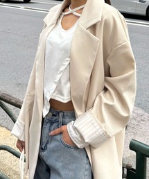 Silly（シリー）の「【ゆるっとシルエットで抜け感プラス】オーバーサイズシンプルジャケット（テーラードジャケット）」