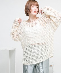 KBF | スラブメッシュニットプルオーバー(ニット/セーター)