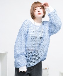 KBF | スラブメッシュニットプルオーバー(ニット/セーター)