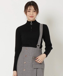 ジップアップニット