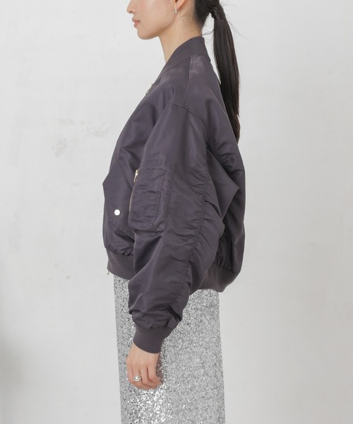 セール】ナイロンツイルMA-1ブルゾン（ブルゾン）｜NANO