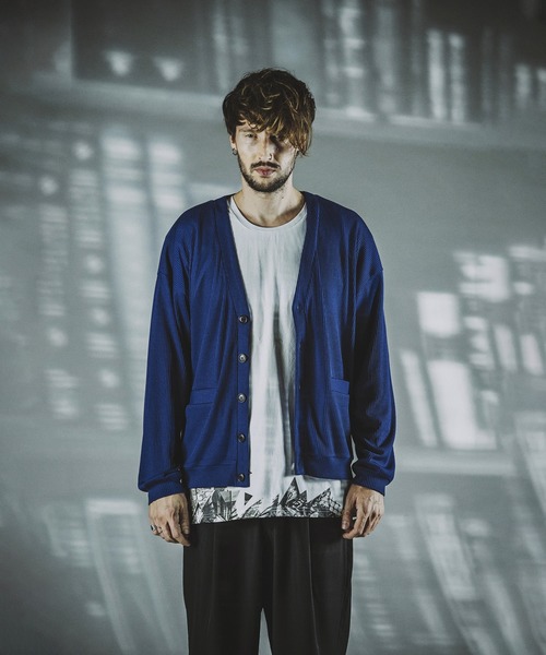 【セール】テレコV/N-CD(カーディガン)（カーディガン/ボレロ）｜NO ID.（ノーアイディ）