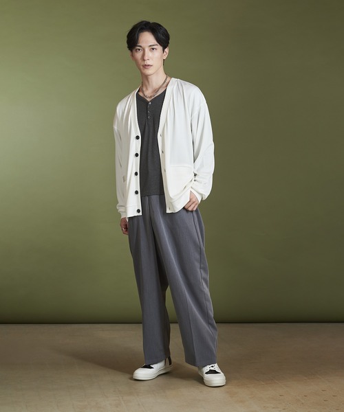 【セール】テレコV/N-CD(カーディガン)（カーディガン/ボレロ）｜NO ID.（ノーアイディ）