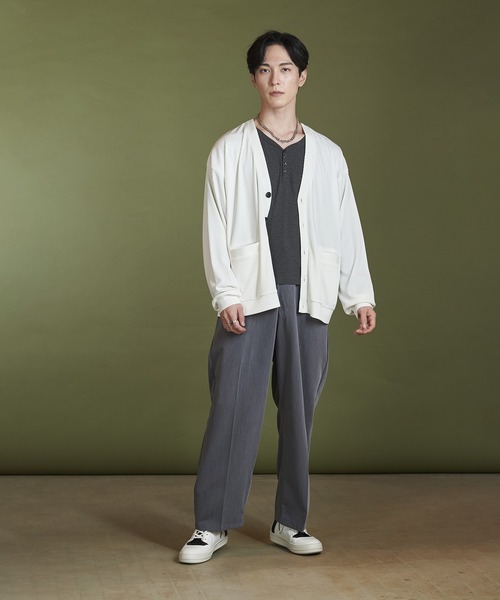 【セール】テレコV/N-CD(カーディガン)（カーディガン/ボレロ）｜NO ID.（ノーアイディ）