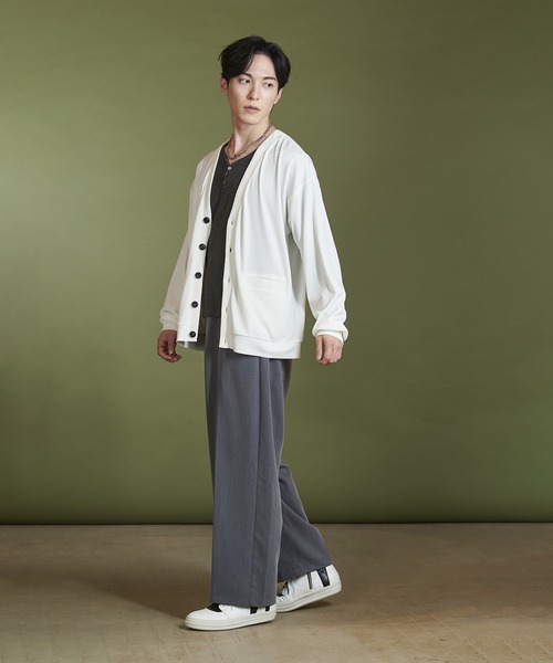 【セール】テレコV/N-CD(カーディガン)（カーディガン/ボレロ）｜NO ID.（ノーアイディ）