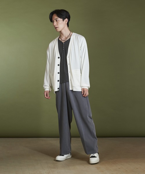 【セール】テレコV/N-CD(カーディガン)（カーディガン/ボレロ）｜NO ID.（ノーアイディ）