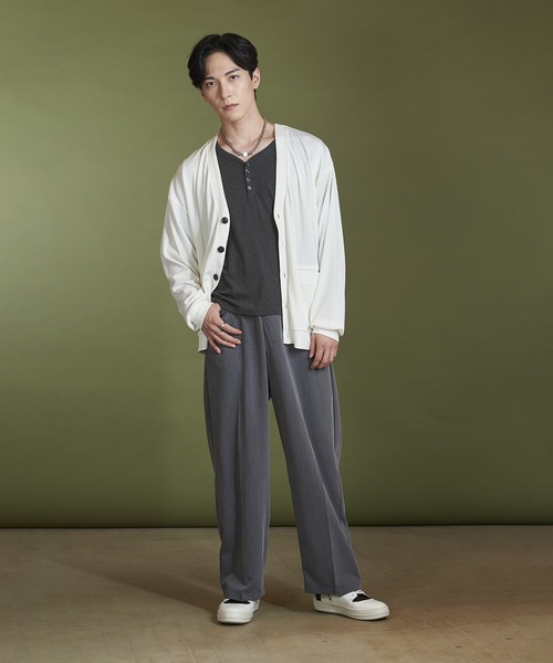 【セール】テレコV/N-CD(カーディガン)（カーディガン/ボレロ）｜NO ID.（ノーアイディ）