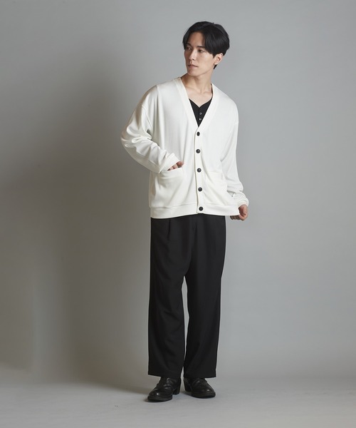【セール】テレコV/N-CD(カーディガン)（カーディガン/ボレロ）｜NO ID.（ノーアイディ）