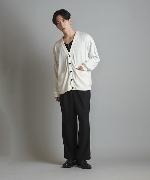 【セール】テレコV/N-CD(カーディガン)（カーディガン/ボレロ）｜NO ID.（ノーアイディ）