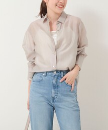 NOLLEY’S Sophi | 《セットアップ対応》シアーローン2WAYシャツ(シャツ/ブラウス)