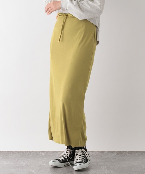 GLOBAL WORK（グローバルワーク）の「セルフカットリブIラインスカート/993235（スカート・レディース・ブラック/アイボリー/イエロー/ブラック系その他・M/L）」の22枚目の写真