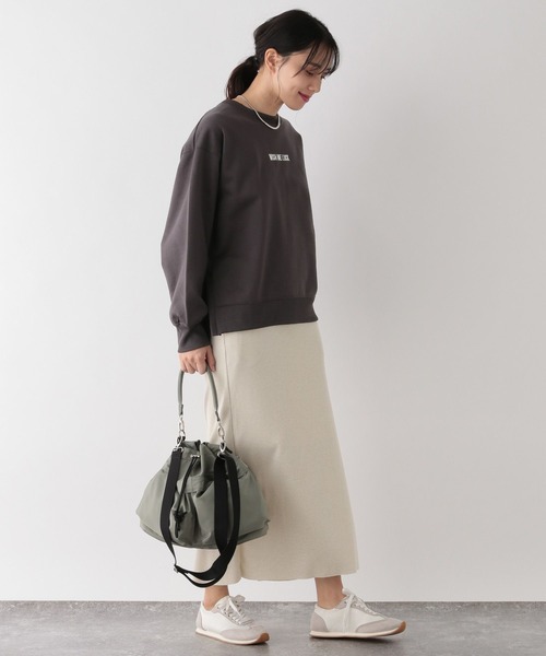 GLOBAL WORK（グローバルワーク）の「セルフカットリブIラインスカート/993235（スカート・レディース・ブラック/アイボリー/イエロー/ブラック系その他・M/L）」の9枚目の写真