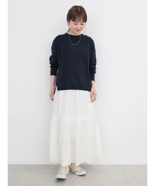 45R umii908 アルパカ混 ロールネック ワイドニットプルオーバー 45R umii908 アルパカ混 ロールネック ワイドニットプルオーバー