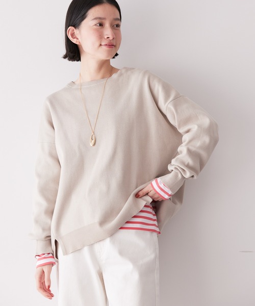 セール】前振りニットプルオーバー（ニット/セーター