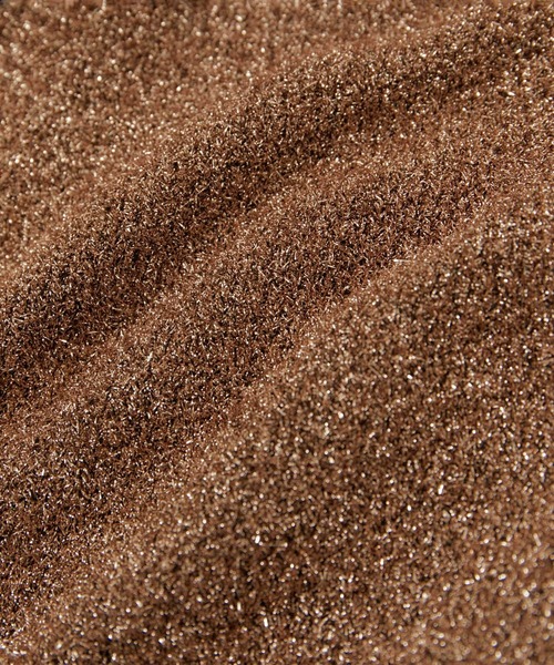 SALON adam et rope'（サロン アダム エ ロペ）の「クロップドメタリックニットベスト（ベスト・レディース・ゴールド系その他/ブラック系その他・FREE）」の14枚目の写真