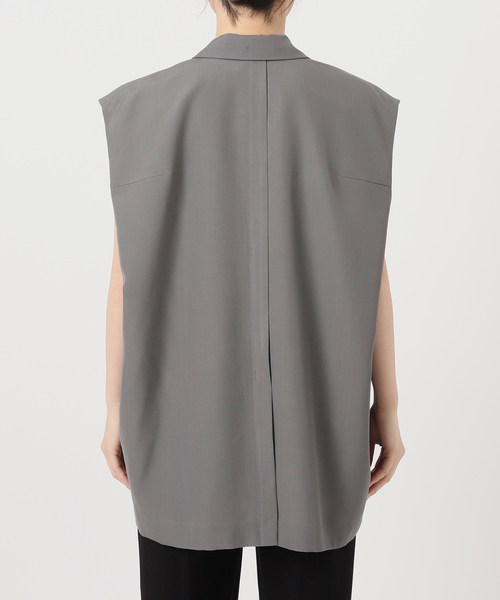 UJOH ウール ベスト 3 グレー UJOH / W Zip-up Vest - good LIFE STORE