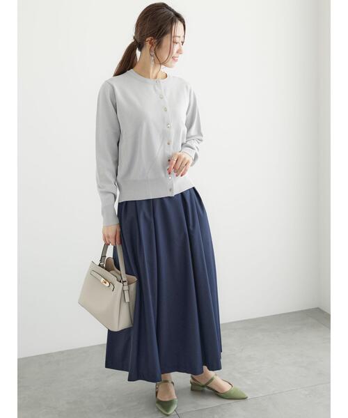 Te chichi（テチチ）の「タックフレアスカート（スカート・レディース・ベージュ/ネイビー/イエロー・F）」の11枚目の写真