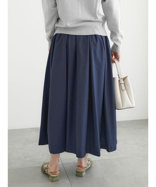 Te chichi（テチチ）の「タックフレアスカート（スカート・レディース・ベージュ/ネイビー/イエロー・F）」の12枚目の写真