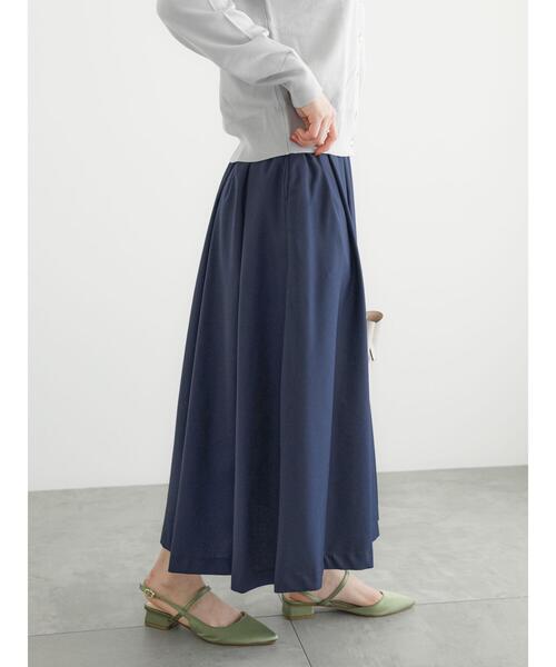 Te chichi（テチチ）の「タックフレアスカート（スカート・レディース・ベージュ/ネイビー/イエロー・F）」の13枚目の写真