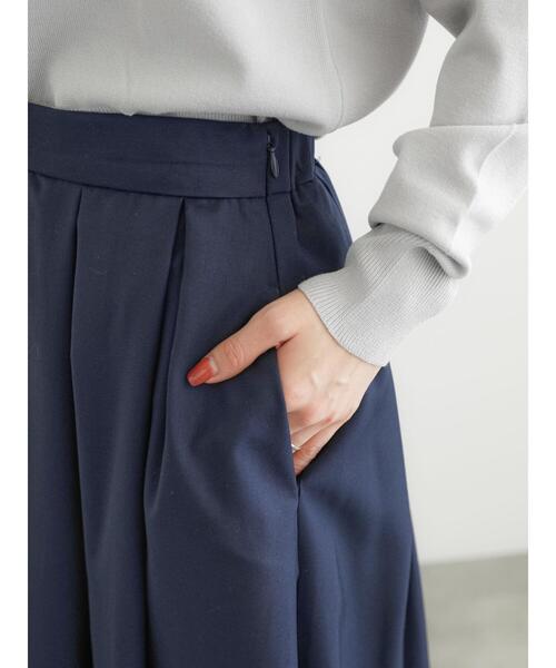 Te chichi（テチチ）の「タックフレアスカート（スカート・レディース・ベージュ/ネイビー/イエロー・F）」の15枚目の写真